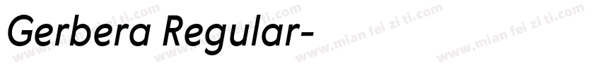 Gerbera Regular字体转换